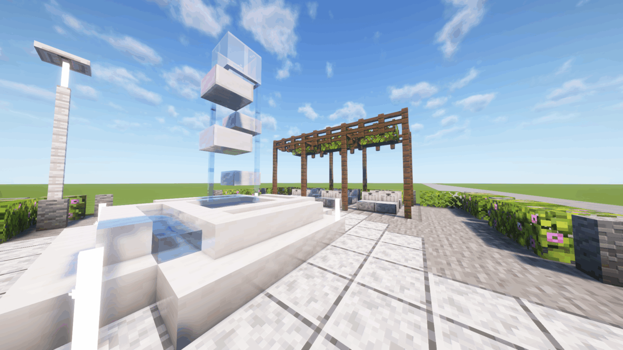 休憩スペース付きのガゼボ