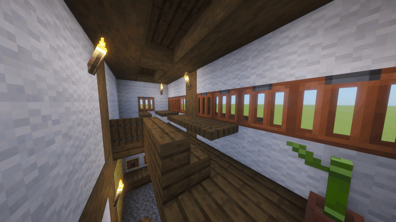 内装2階。カウンター席。