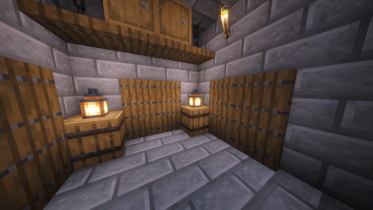 内装2階。中段窓。