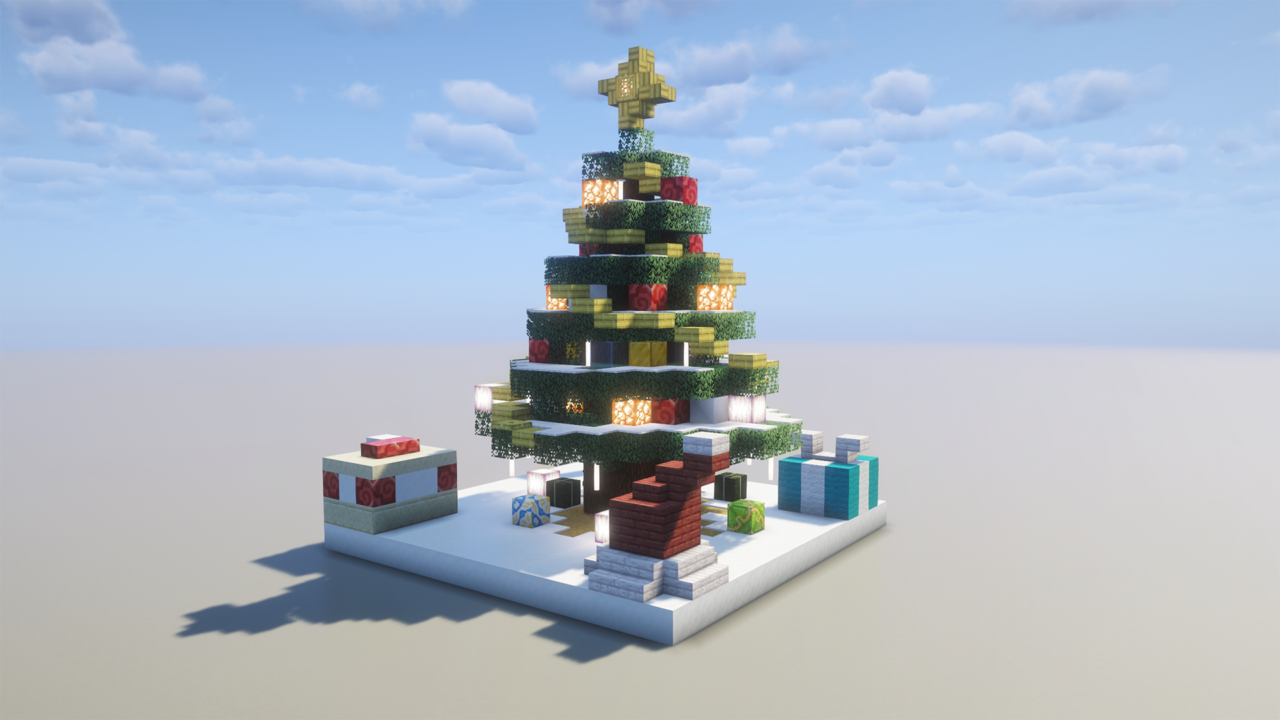 クリスマスツリー。正面から