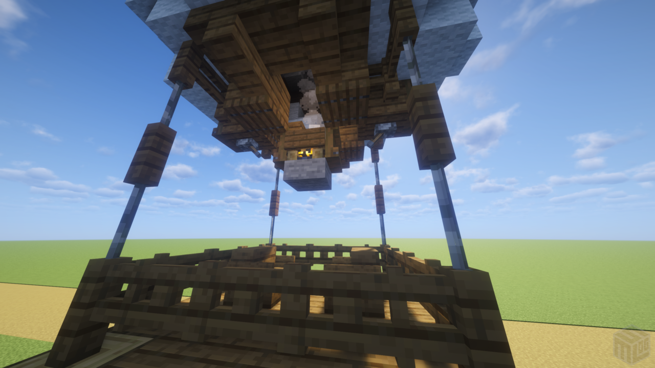 気球のカゴ（乗り口）