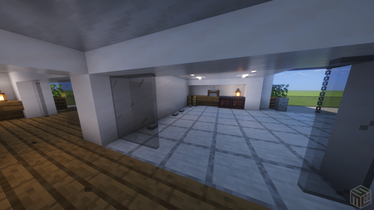 内装1階。ガレージ