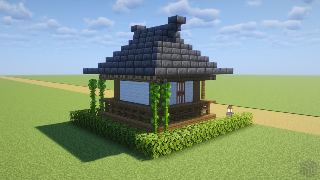 お寺のお堂。背面から